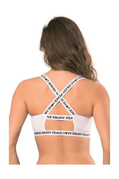 Koza 80504 Μοντέλο White Sports Bustier - Πίσω Λεπτομέρεια