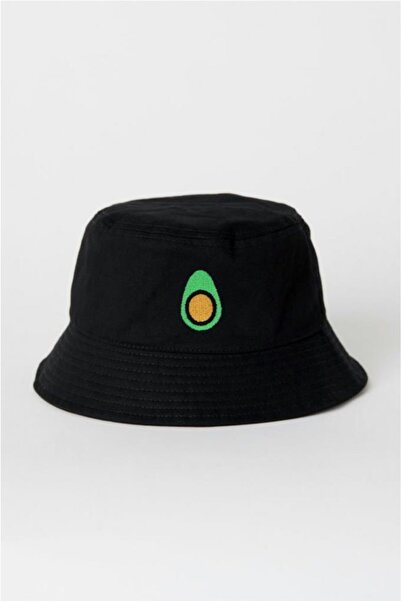 Buka Shops Siyah Avokado Balıkçı Şapka Bucket Hat