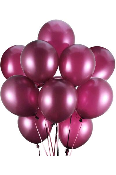 Parti dolabı Bordo Renk Balon 10 Adet ( 10'lu Paket)