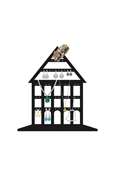 tsddekorasyon Στάντ για κοσμήματα και σκουλαρίκια Tsd Decoration Home Black