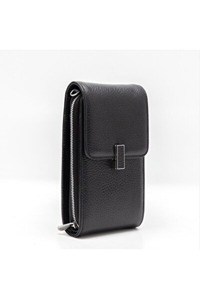 Eminsa Siyah Dikey Omuz Çantası