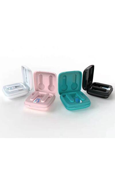 Coverzone Kablosuz Tws Bluetooth Type-c Led Ekranlı Kulakiçi Kulaklık Beyaz