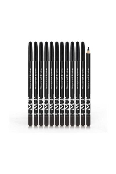 Makeuptime Mujgan 12-Piece Black Eye Pencil Set