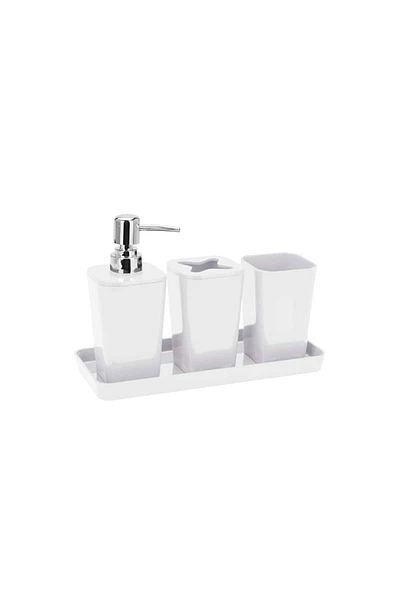 Tmall Home Design Σετ Μπάνιου 4 Τεμάχια λευκό-101418