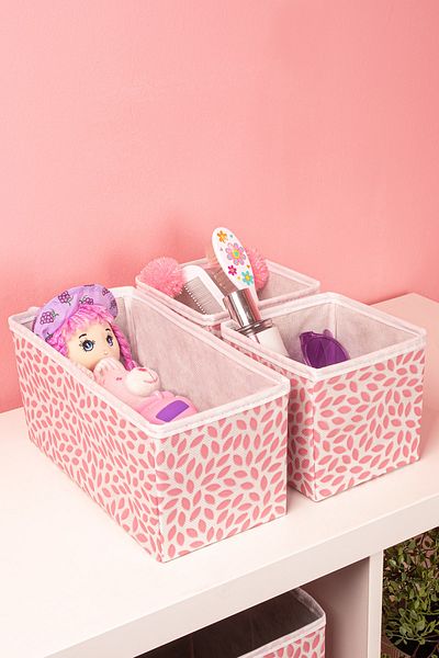REKHOME Powder Leaf Drawer Organizer Set of 3