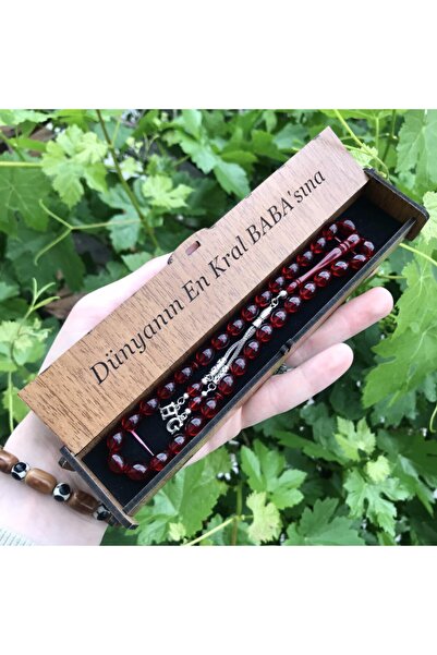 KANUNİ TESBİH Letter Tassel Prayer Beads, Rosary, Prayer Beads for Father, Rosary, Prayer Beads with Wooden Box