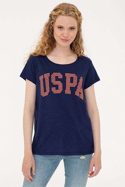U.S. Polo Assn. Tricou damă bleumarin