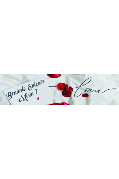 Benimle Evlenir Misin ? Pankart 80x200