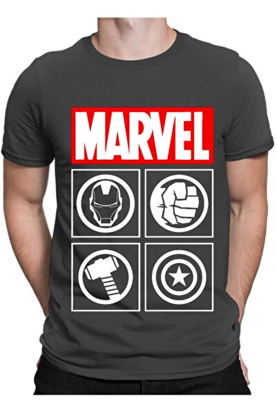 KARGA Marvel /Kapetan Amerika/Iron Man/Thor/Hulk logo unisex majica