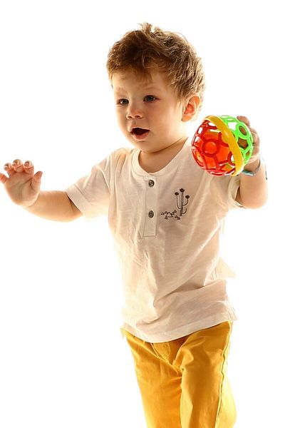 Baby Corner طقم تي شيرت وسروال قصير للأطفال الأولاد أريزونا مكون من قطعتين
