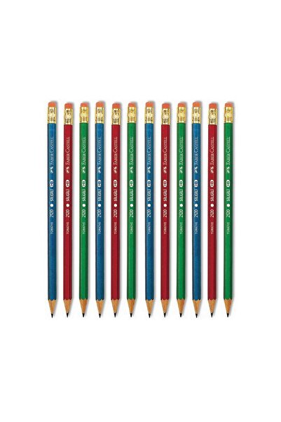 Faber Castell قلم رصاص فابر 2120 مع ممحاة 12 قطعة