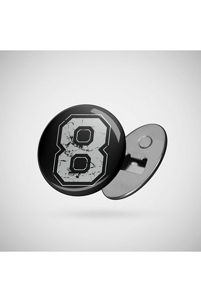 Fizello Number 8 Eight Gray Jersey Sports Athletic Player Opener