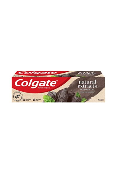 Colgate معجون أسنان بالفحم الأحمر النشط من ناتشورال إكستراكس، 75 مل
