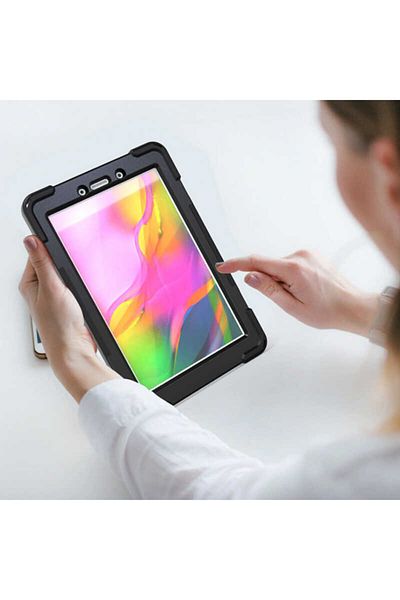 HTstore حافظة لجهاز جالاكسي تاب S6 لايت P610 من السيليكون باللون الأسود