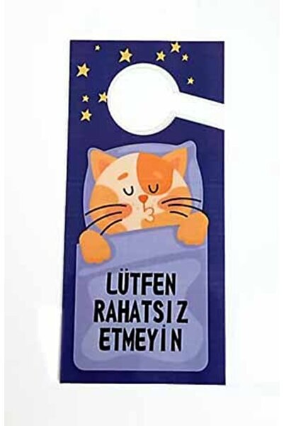 Vice 2 Adet Kedi Temalı "lütfen Rahatsız Etmeyin" Kapı Askı Uyarısı