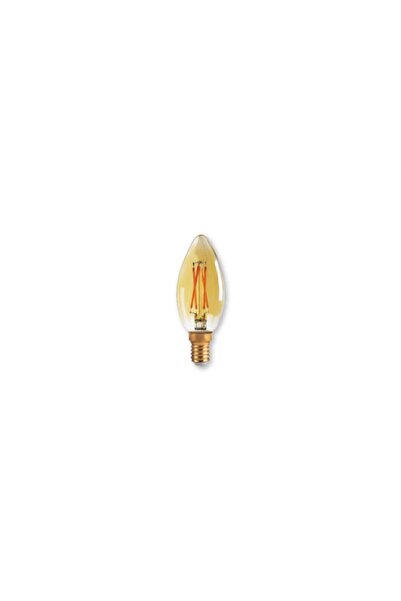 Cata 4 Watt Rustik Led Dekoratif Buji Ampul E-14 2700k Amber Rengi Ct-4280