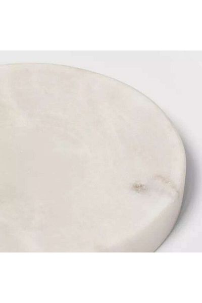 Sümeyra Marble Art Сапунерка от естествен бял мрамор