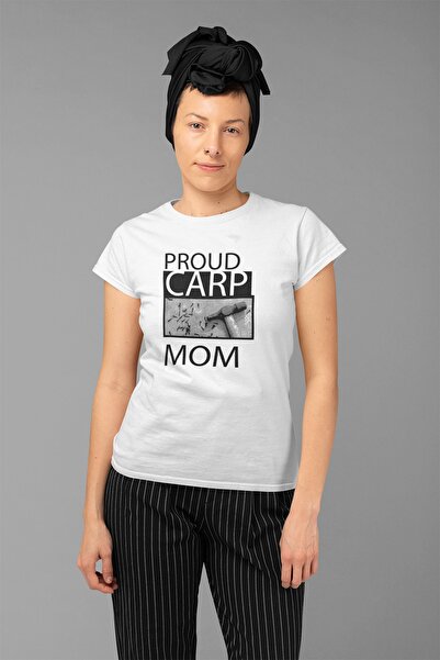 ErTaPassage Ciocan alb cu imprimeu Femeie tricou - T7637801