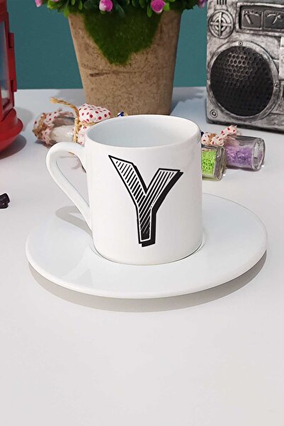 Hedizu كوب قهوة تركي بتصميم حرف Y