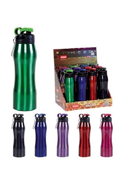 Mikro Mor Renkli 1 Adet 750 Ml Çelik Matara / 2627 - Sağlığa Uygun