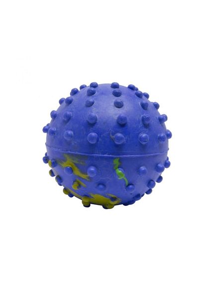 Bobo 6 Cm Rubber Spiky Dog Play Ball with Bell