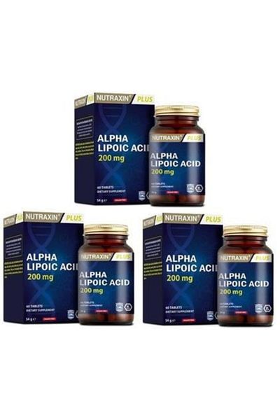 Nutraxin Alpha Lipoic Acid - 60 Tablets x 3 Pieces