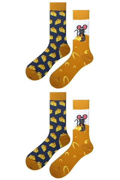 DAYCO Mouse-cheese Unisex Socks 35-38