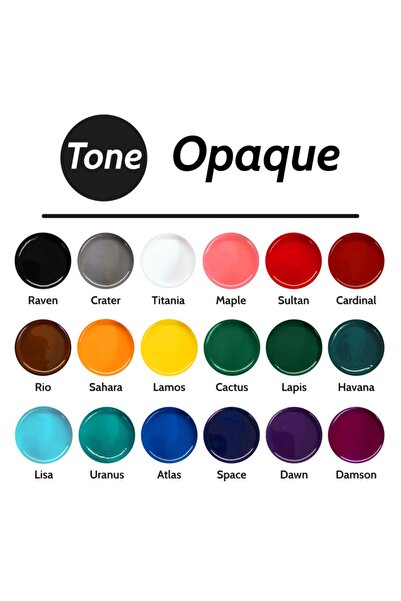 Resinin Tone Opaque 18'li Opak Epoksi Pigment Renklendirici Seti 18x30 ml
