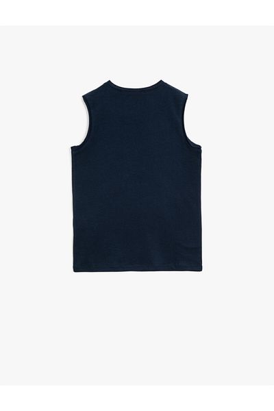 Koton Unterhemd - Dunkelblau - Regular Fit