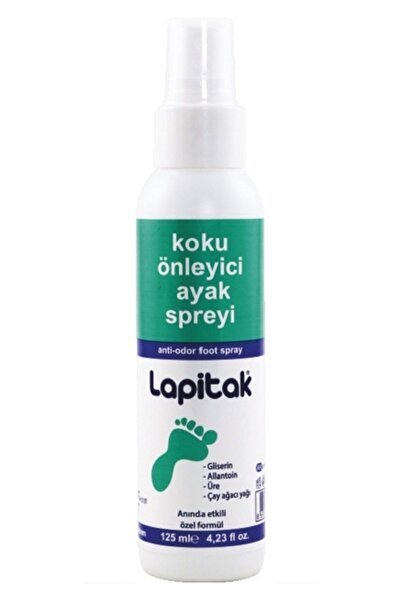 Lapitak Ayak Kokusu Önleyici Krem 60 Ml + Ayak Deodorantı 150 Ml + Koku Önleyici Ayak Spreyi 125 Ml