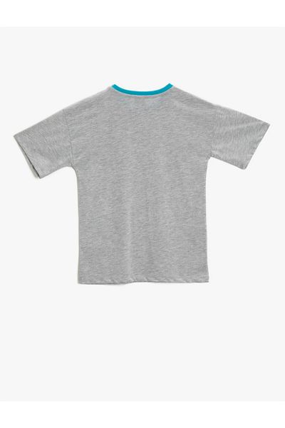 Koton Boy's Printed T-Shirt Crew Neck Short Sleeve Cotton