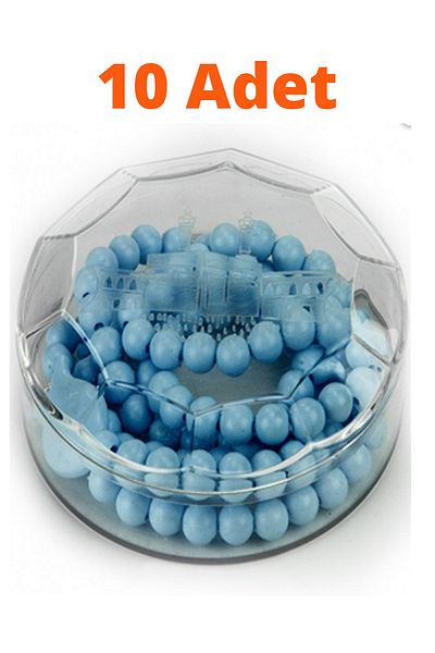 Biomak Rose Scented Rosary Boxed 10 Pieces Baby Circumcision Hajj Umrah Mevlit Gift Rosary