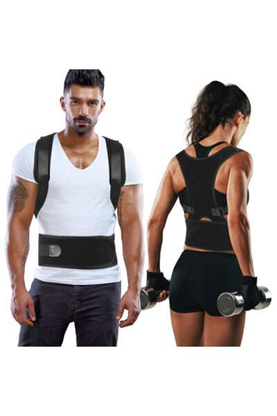 Ankaflex Men's Waist Belt Magnetic Sports Corset Upright Posture Corset Magnetic Waist Shoulder Back Support Corset