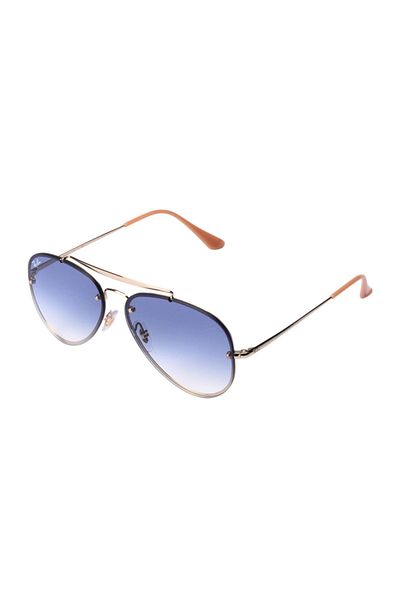 Ray-Ban Unisex Sunglasses Blaze Aviator Gold Medium Gradient Rb3584n 001/19 58-13