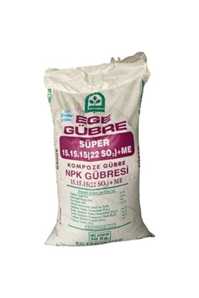Ege Gübre 15-15-15 Npk Çinkolu Toprak Gübresi 50kg