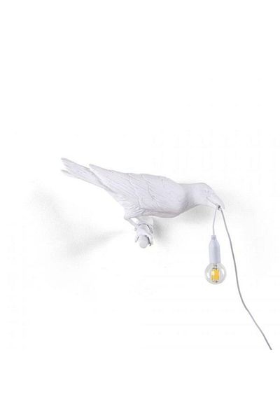 CajuArt Crow Holding Lamp on Branch Modern Lampshade Decor Light