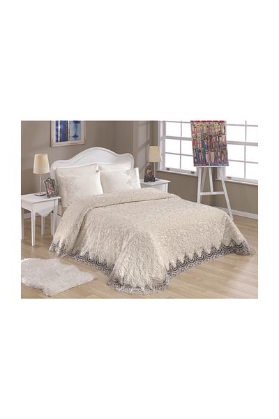 99 French Laced Blanket - Cream