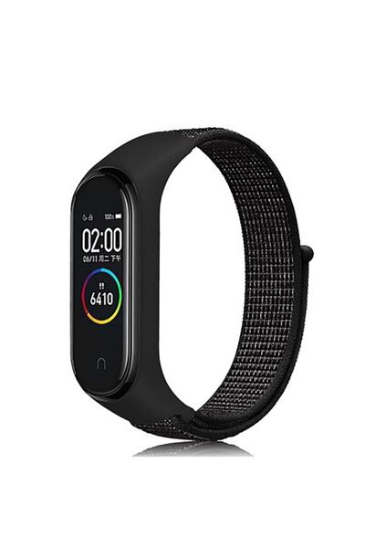 Generic Brand Xiaomi Mi Band 5 Cord Straw Woven Fabric Sports Loop Cord Strap