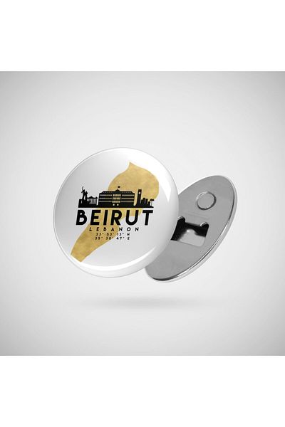 Fizello Ανοιχτήρι Τέχνης Χάρτης Μπειράτ Beirut Lebanon Skyline