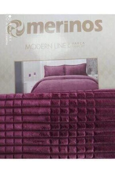Merinos Modern Cherry 3 Piece Blanket Set