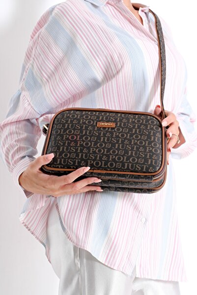 Just Polo Women's Tan Crossbody and Shoulder Bag