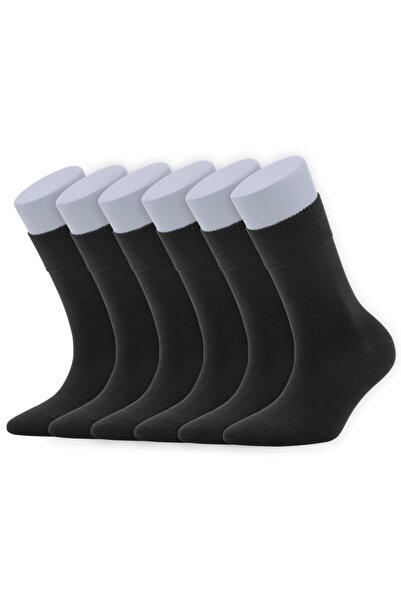 DAYCO Ανδρικές καλοκαιρινές διαβητικές κάλτσες 6 ζευγαριών Μαύρες