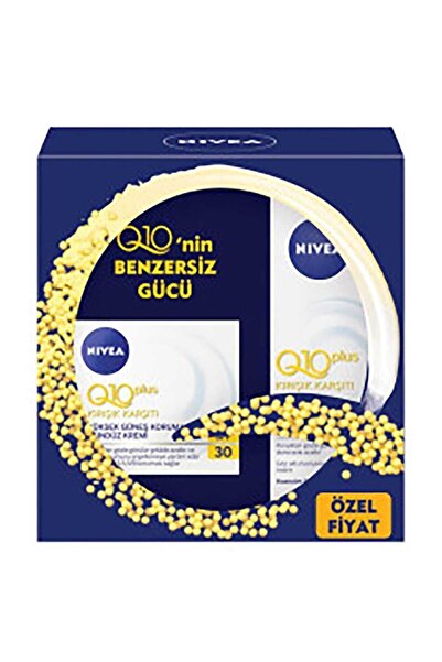 NIVEA Q10 Güneş Korumalı Gündüz Kremi Spf30 & Q10 Göz Çevresi Bakım Kremi 15 Ml