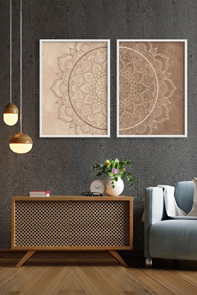 ÖZCANLAR ÇERÇEVE Çerçeveli Çoklu Tablo Dekorasyon Ev Dekoru 50 X 70 Çerçeve