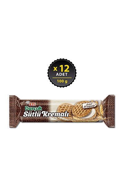 Eti 100 جرام × 12 قطعة بسكويت حليب الشوفان