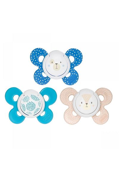 Chicco لهاية سيليكون من فيزيو كومفورت من 6 إلى 16 شهرًا - عبوة من قطعتين