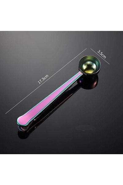 Miniminti Wavy Blue Coffee Measuring Spoon and Package Clip19,901