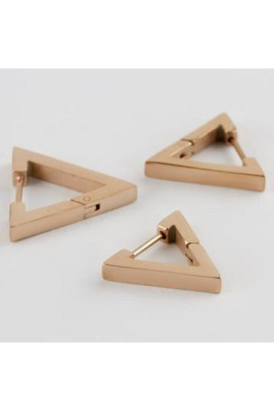 rennway Luxury Steel Earrings - Unisex 3 Pieces with Triangle Figure