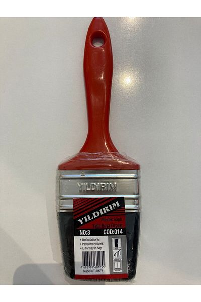 Yıldırım Oil Paint Brush with Plastic Handle No:3