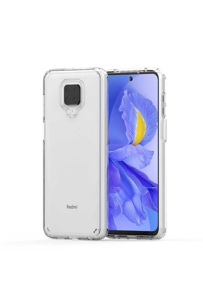 noktaks حافظة متوافقة مع هاتف Xiaomi Redmi Note 9 Pro، غطاء شفاف بدون فتحات م...
